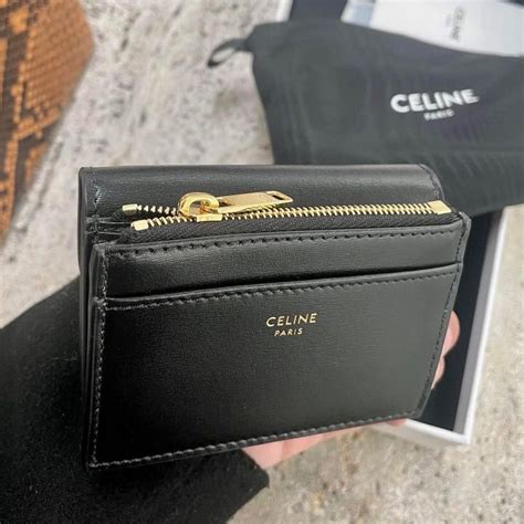 celine small strap wallet|celine compact wallet triomphe.